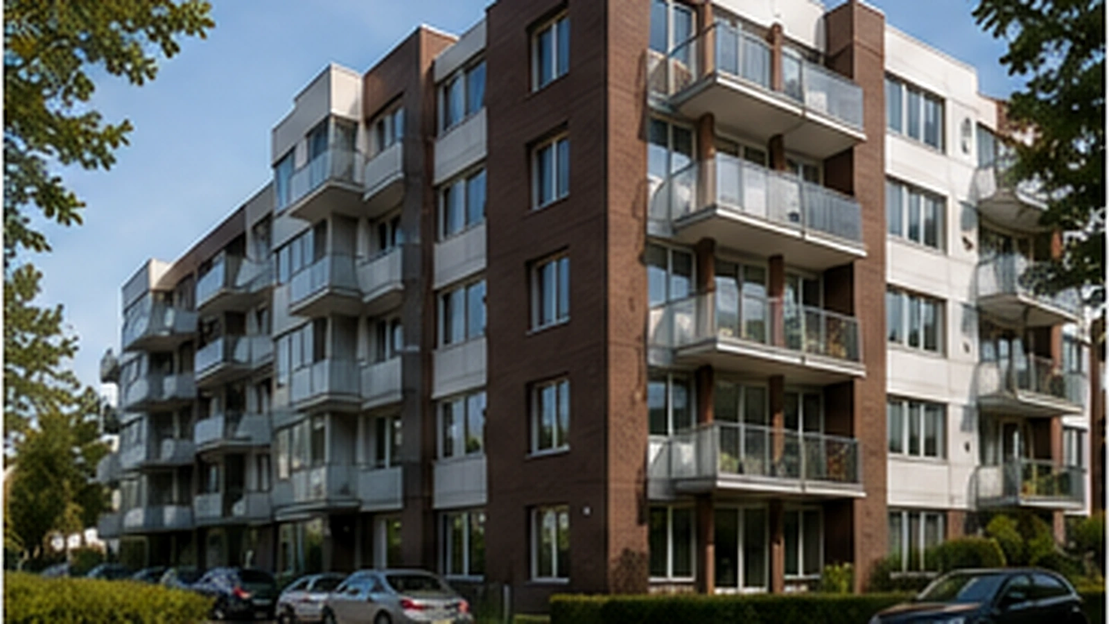 Appartementencomplex met een collectief verwarmingssysteem