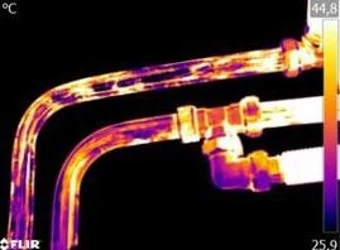 Thermografie van leidingwerk